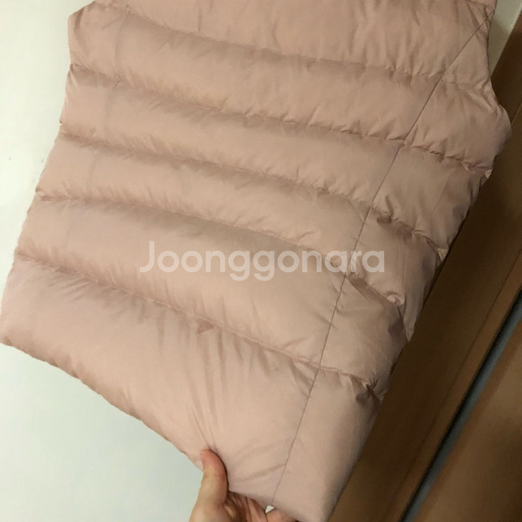 닥스 레이디스 골프웨어 23년 핑크 구스다운 패딩 조끼--7