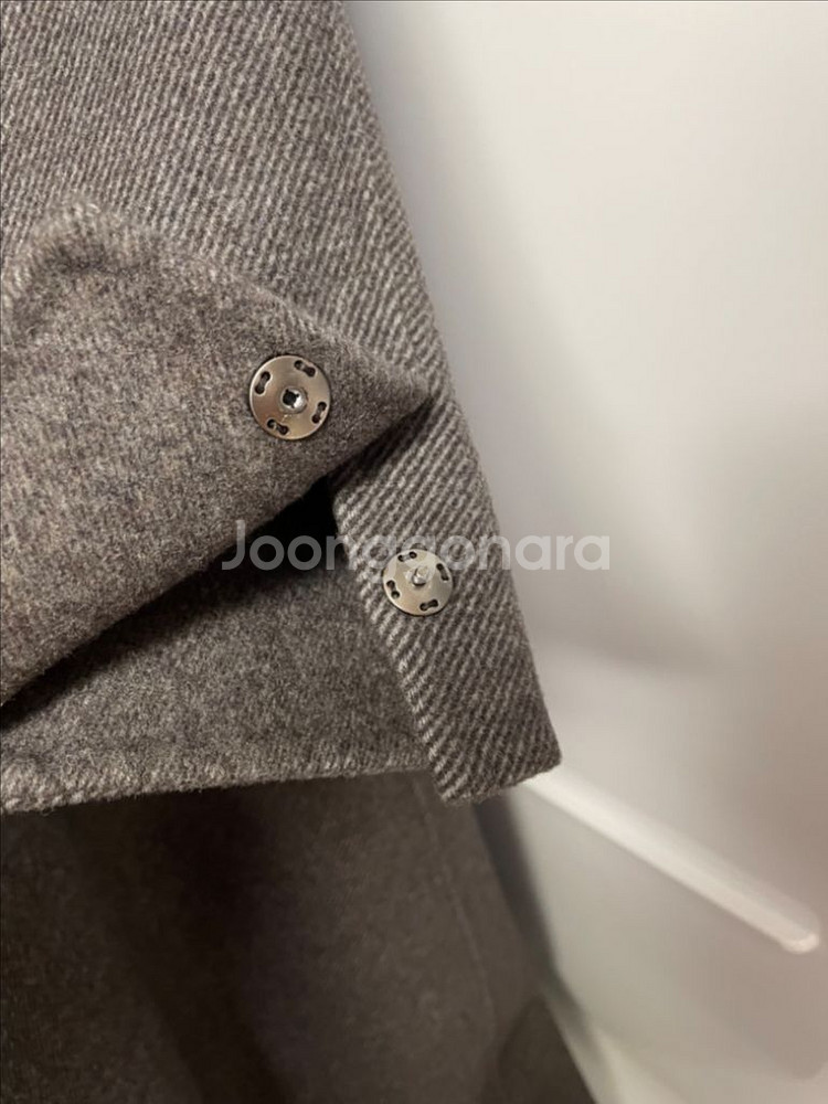 타임옴므 21fw 다크브라운 캐시미어 트윌 코트 100--3