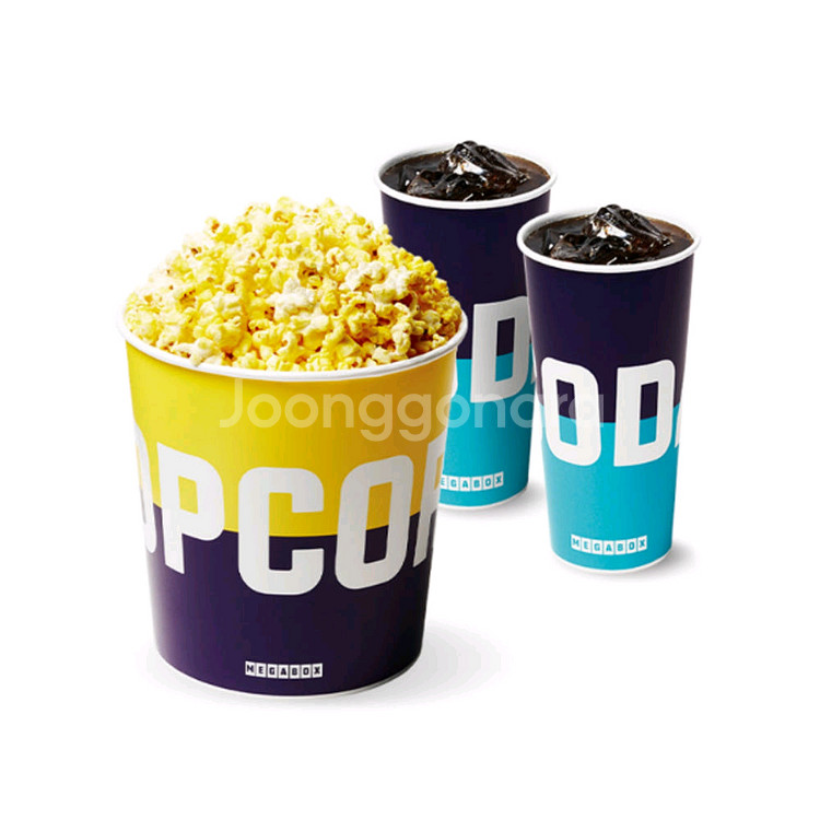 메가박스 러브 콤보 (오리지널 팝콘 L + 탄산음료 R 2개)--0