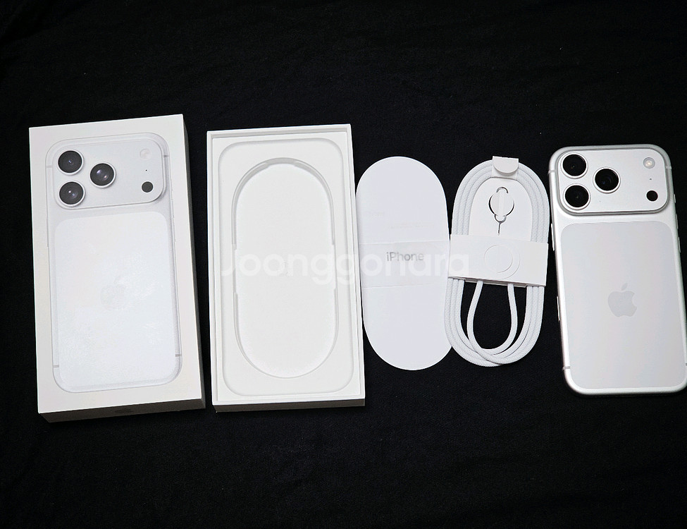 아이폰17프로 256GB 자급제 실버 풀박스 S급--1