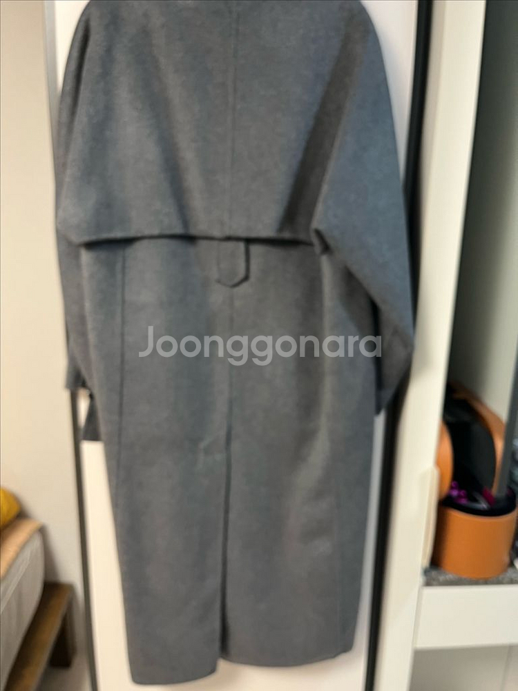 더블브레스트 롱 코트--3