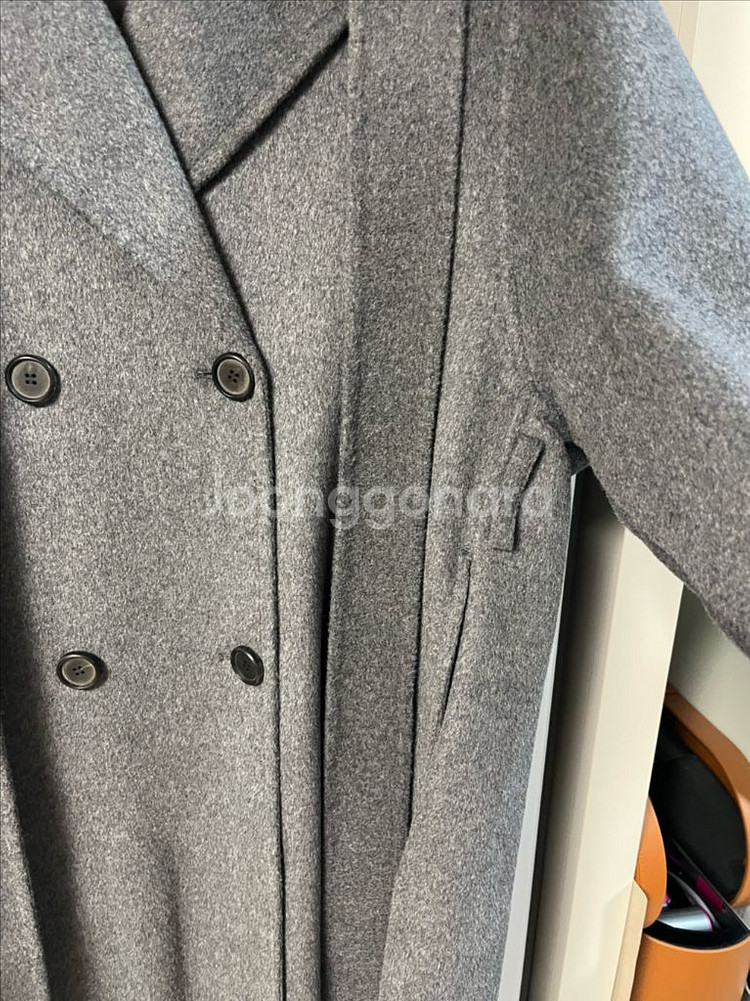 더블브레스트 롱 코트--1