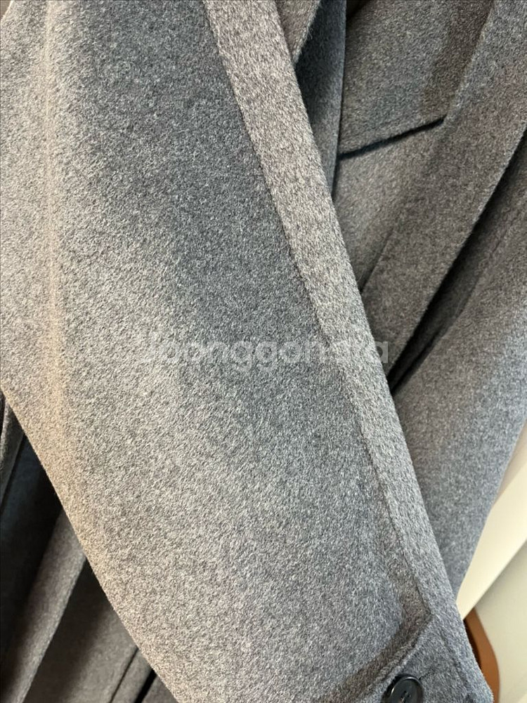 더블브레스트 롱 코트--7