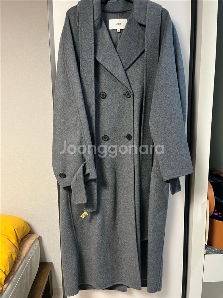 더블브레스트 롱 코트--10