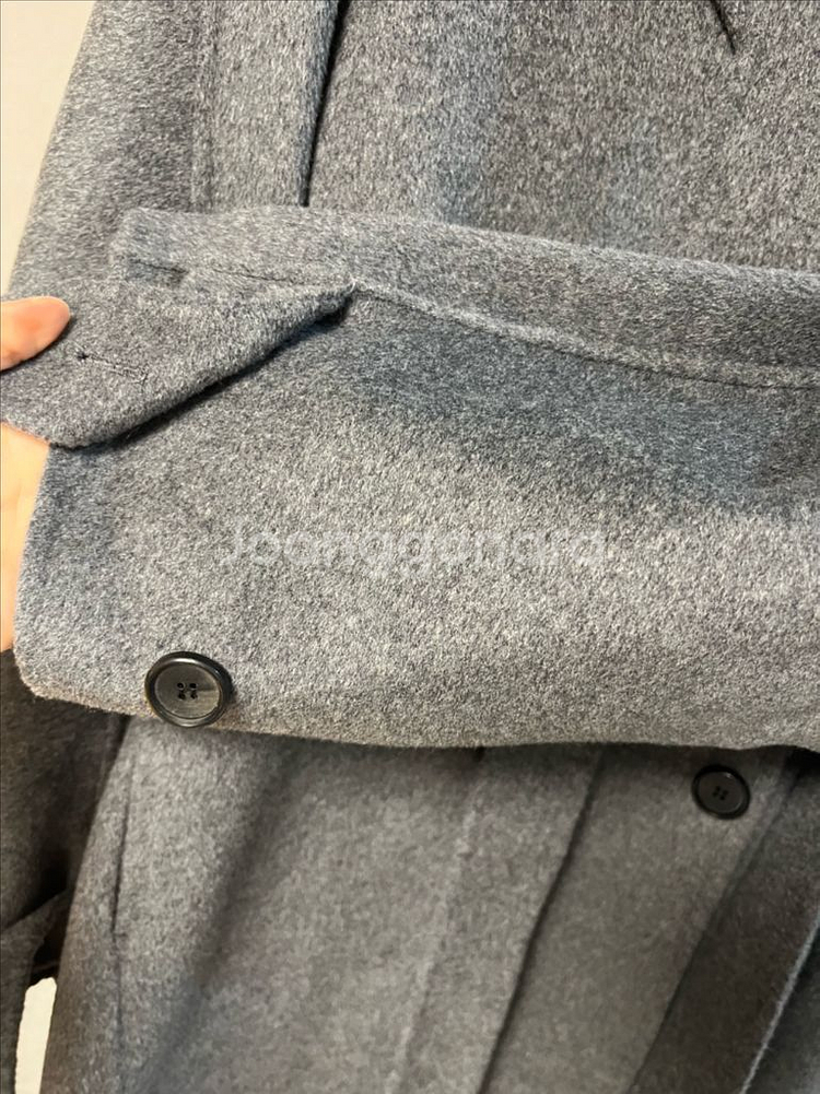 더블브레스트 롱 코트--14