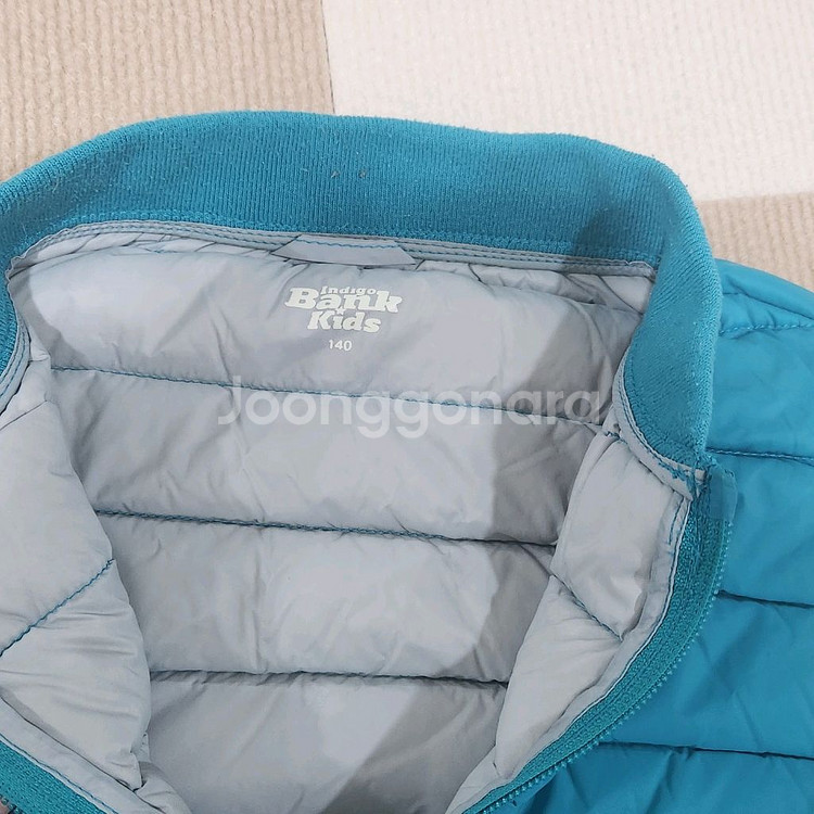 패딩조끼 140 민트 인디고뱅크--1