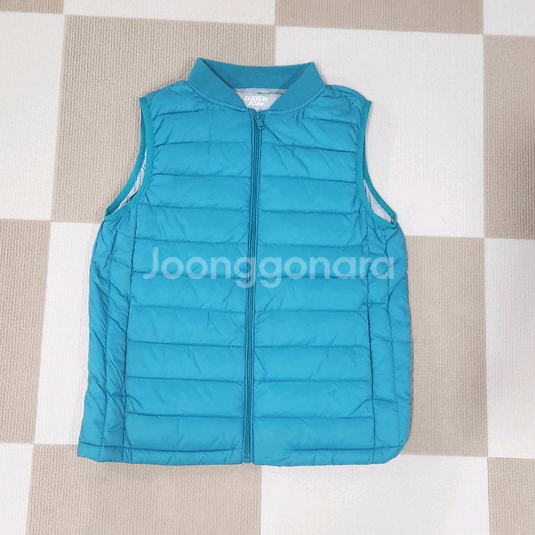 패딩조끼 140 민트 인디고뱅크--2