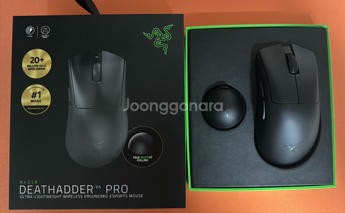 레이저 데스에더 v4프로 미사용품판매합니다--1