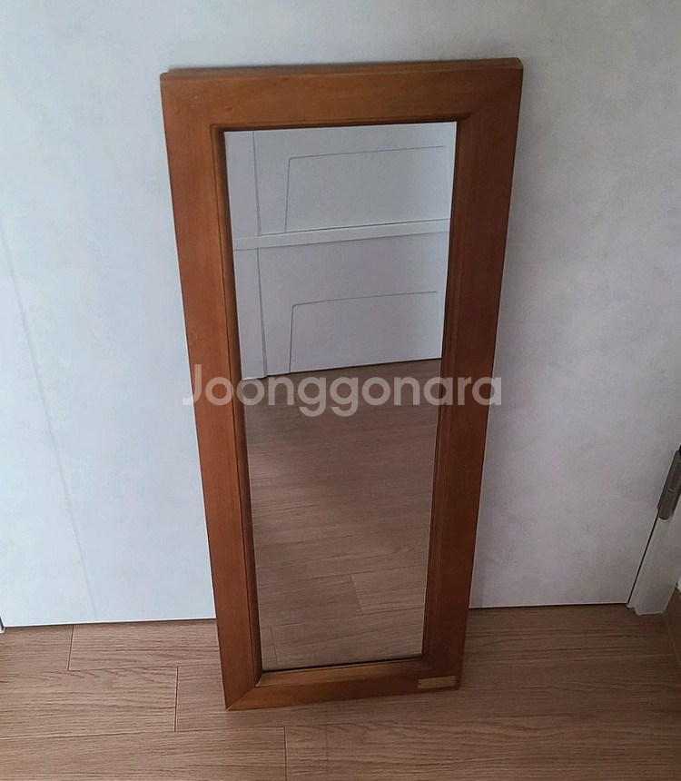원목 나무 액자 거울--0