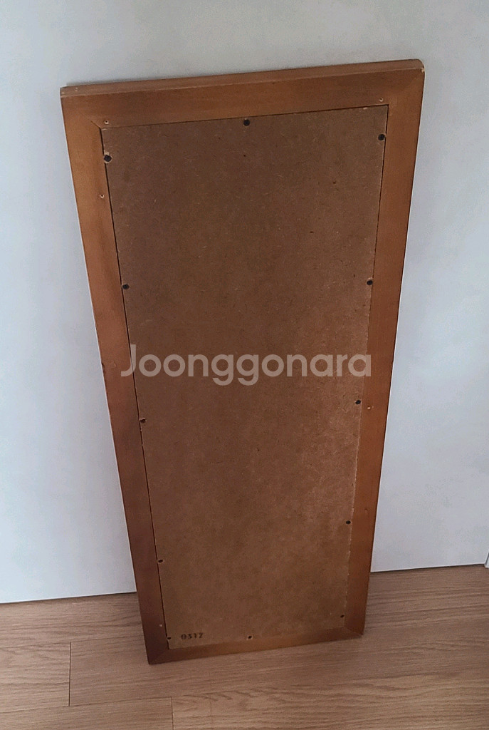 원목 나무 액자 거울--2