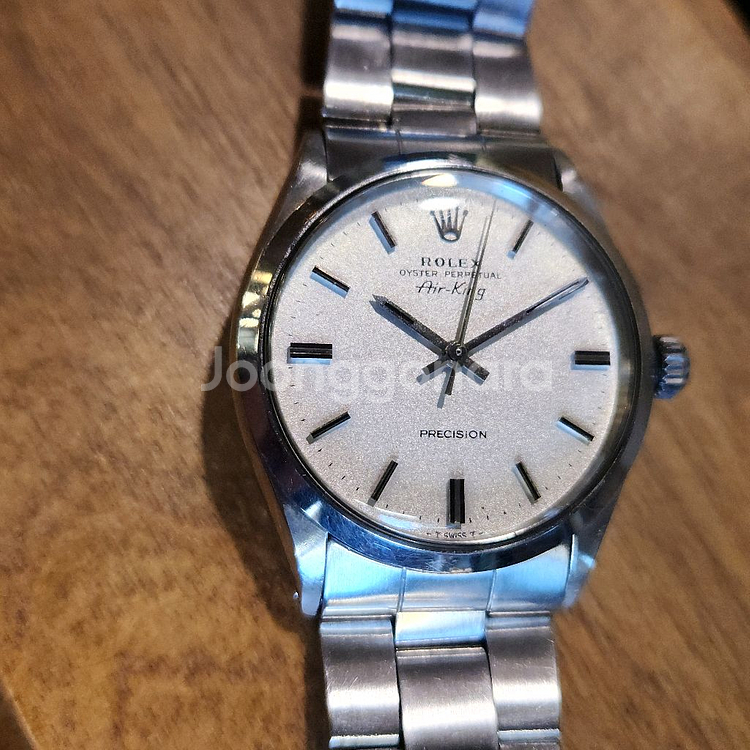 정품 롤렉스 빈티지 에어킹 오토매틱시계 팝니다--1