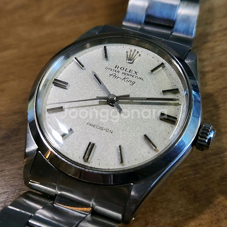 정품 롤렉스 빈티지 에어킹 오토매틱시계 팝니다--6