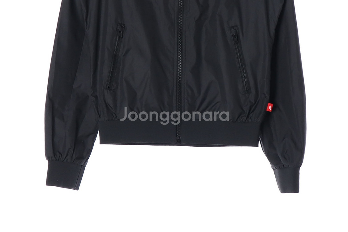 [M]나이키 핑크 블랙 배색 바람막이 후드 집업 점퍼--2