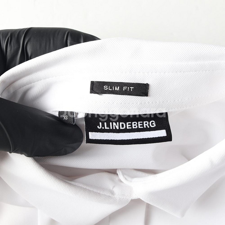 [XS]제이린드버그 화이트 반팔 카라티 골프 폴로 티셔츠--4