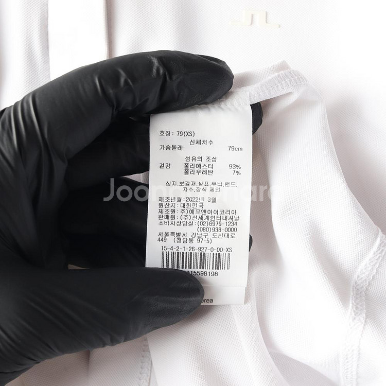 [XS]제이린드버그 화이트 반팔 카라티 골프 폴로 티셔츠--5