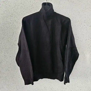 M) 자라 블랙 비스코스 혼방 터틀넥 니트 5536 311