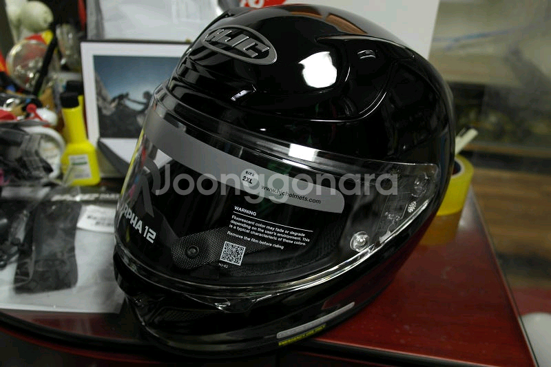 [신품] 홍진 알파12 유광 2XL -검정---1