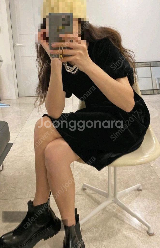 (새상품)보카바카 벨벳 원피스 S사이즈--1