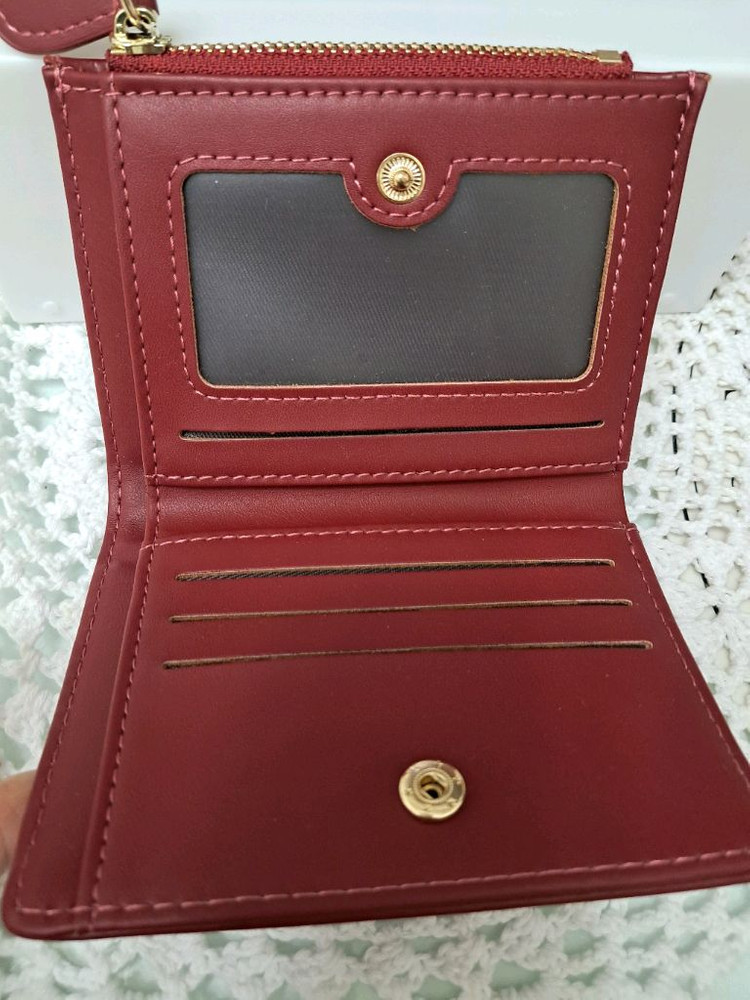 여성용 레더 카드 반지갑 이미지