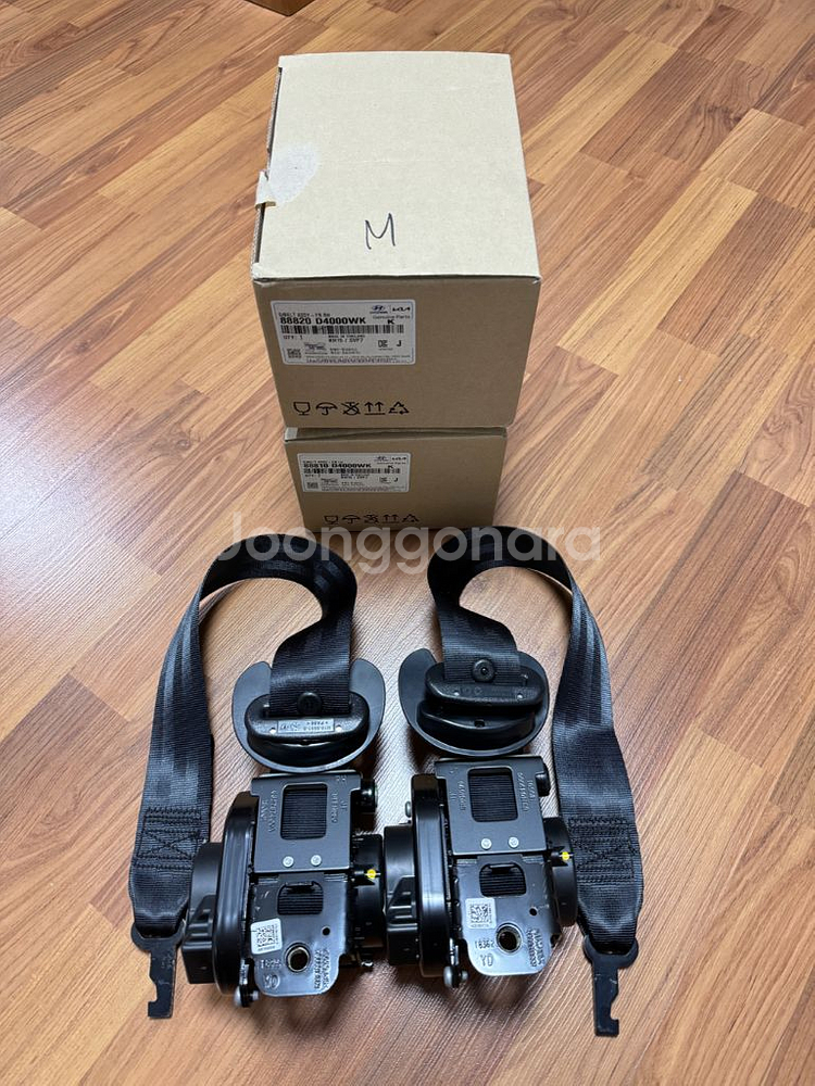 K5 2.5세대 JF 운전석, 조수석 안전벨트 판매합니다 (88810D4000WK, 88820D4000WK)--0