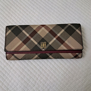 닥스 여성 체크 패턴 장지갑 이미지