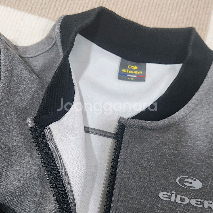 남아 140 아이더 집업 그레이--1