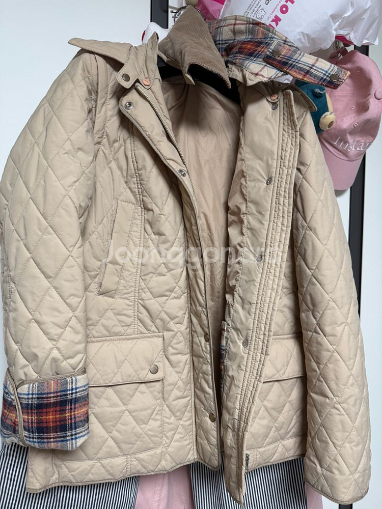 프론트로우 멀티웨이 퀼팅 자켓 베이지 S 사이즈--0