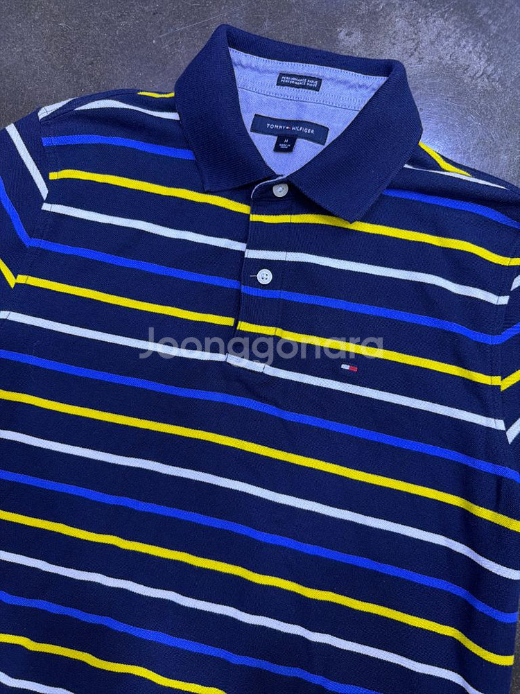 타미힐피거 캐쥬얼 스트라이프 카라 폴로티 pkt M--2