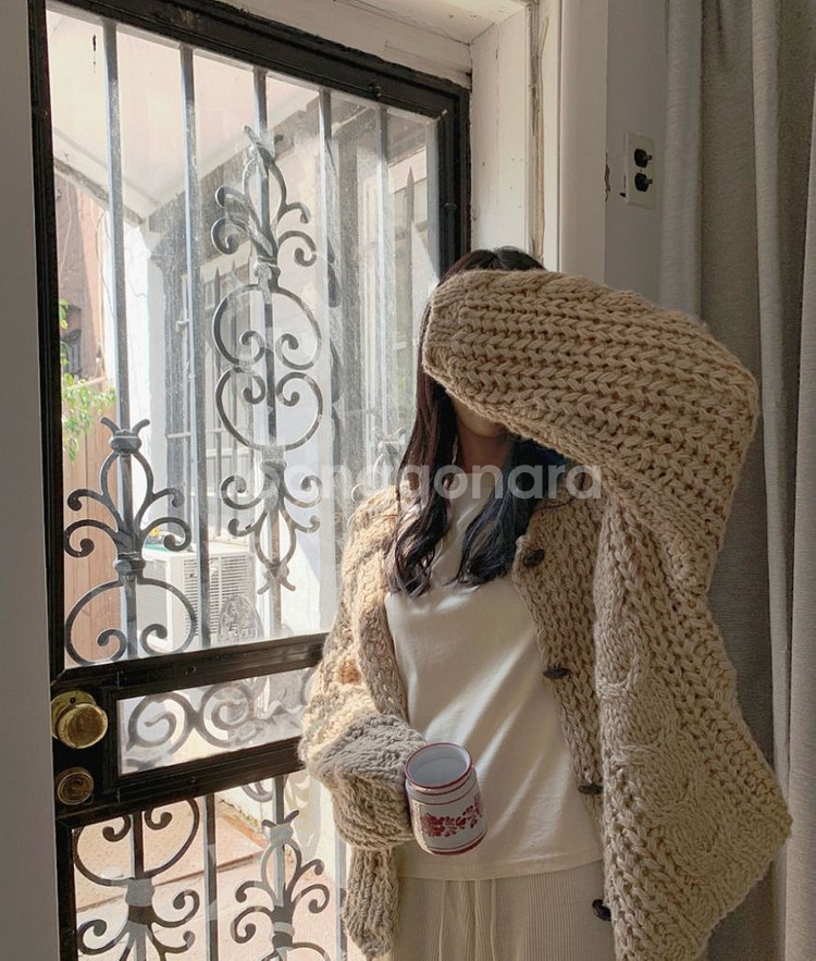 모코블링 핸드메이드 가디건--1