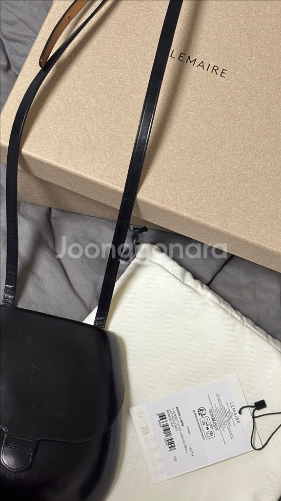 르메르 카트리지백 BUSSETTO FOR LEMAIRE SMALL CARTRIDGE BAG BK999 BLACK--0