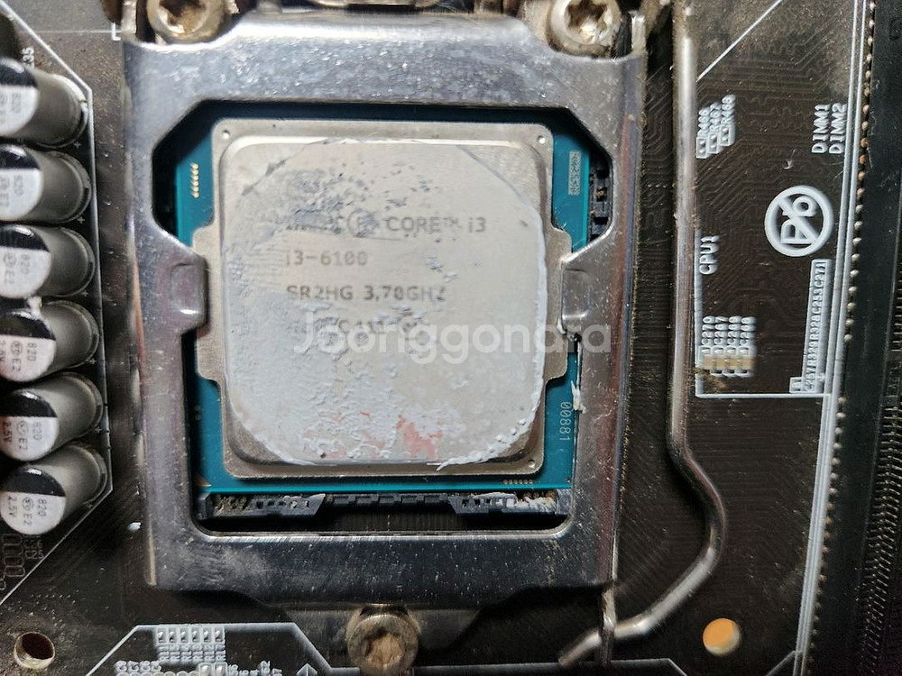 인텔 i3-6100 CPU + 채굴메인보드--0