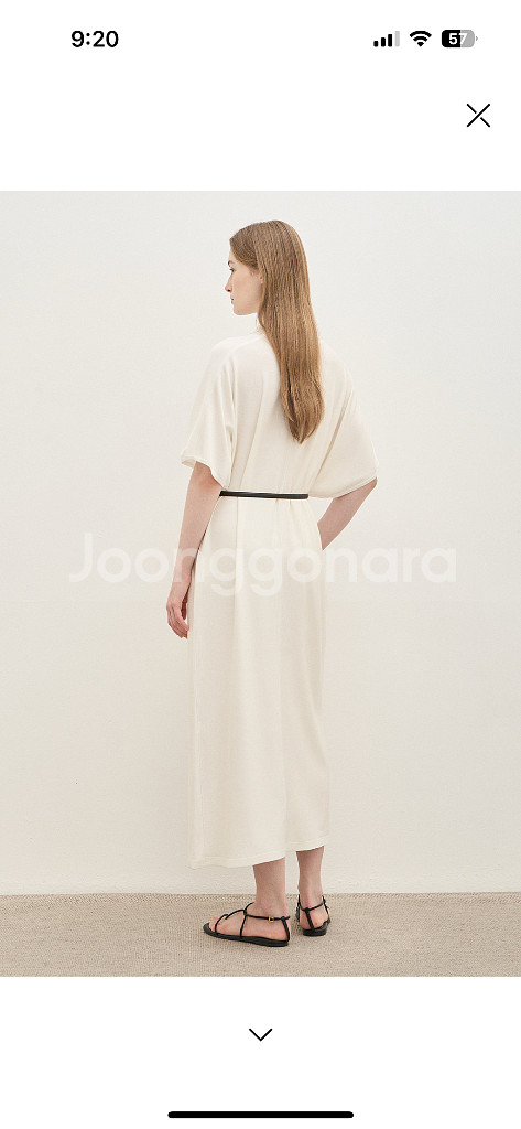 더캐시미어 벨티드 원피스 24ss--1