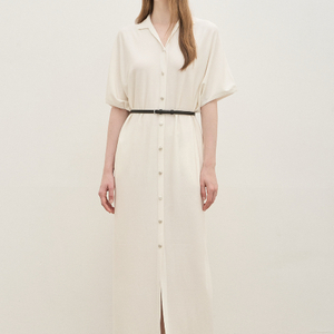 더캐시미어 벨티드 원피스 24ss