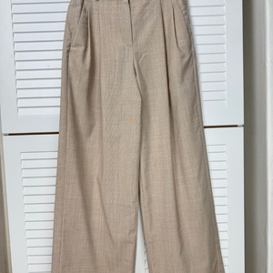 더캐시미어 투턱 팬츠