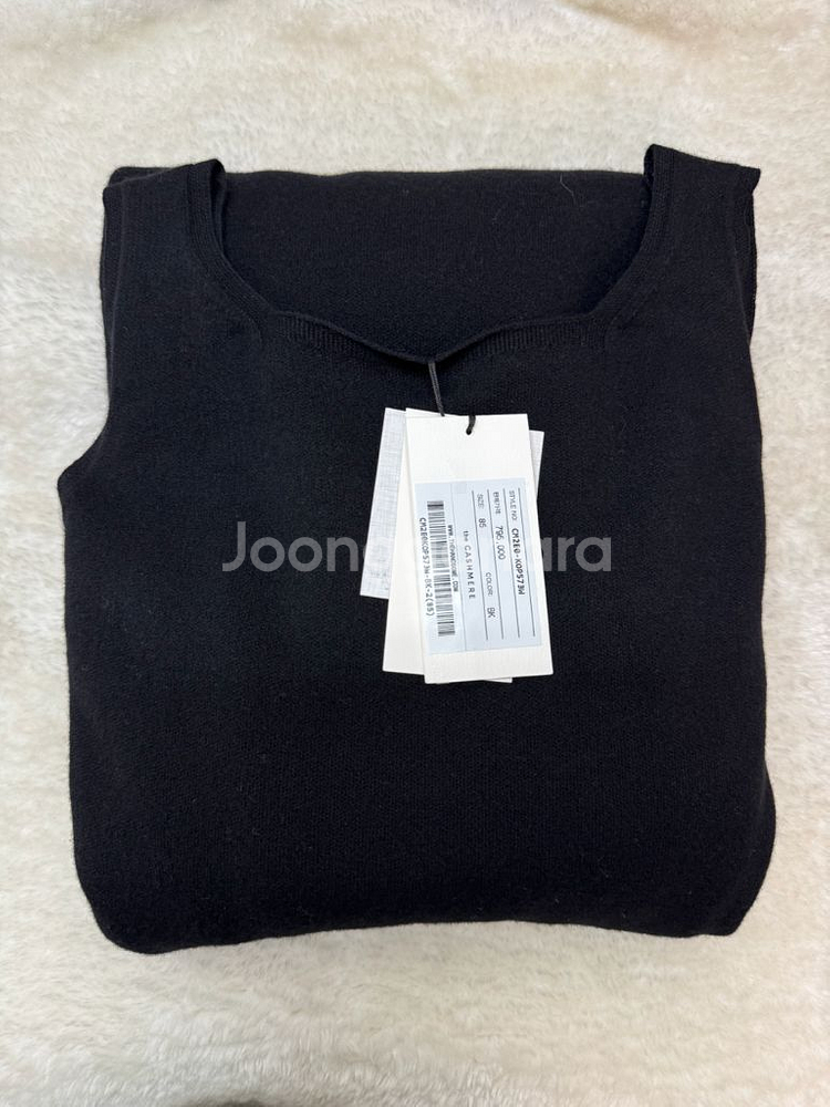 더캐시미어 블랙 슬리브리스 원피스 24ss--7