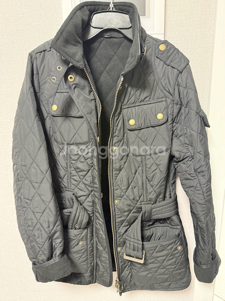 바버 인터네셔널 폴라 폴딩 퀼팅 누빔 자켓--2