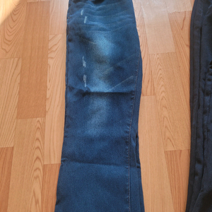 여성 융기모 부츠컷청바지