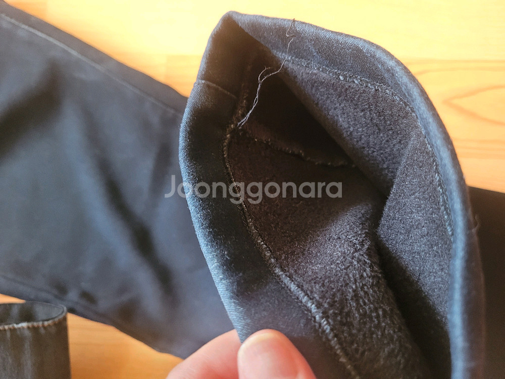 여성 융기모 부츠컷청바지--5