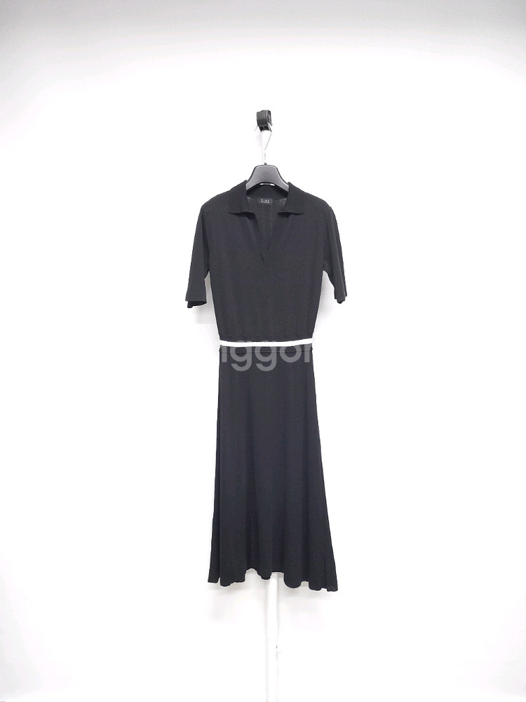 타임 춘하추 레이온 니트 맥시 롱 플레어 원피스 F 33-55--0