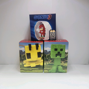 [미개봉] 롯데리아 해피밀 한정판 피규어 마인크래프트 소닉