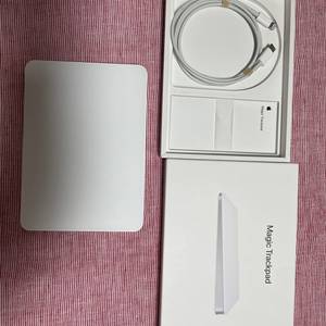 애플 매직트랙패드 화이트 풀박 + 매직키보드