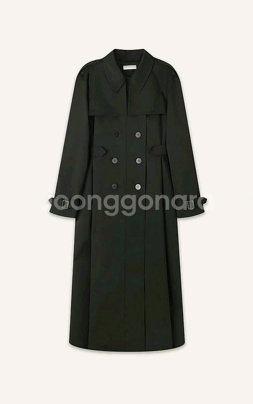 지수다움 비엔나 트렌치코트 vienna trench coat 블랙 M 판매합니다.새상품!--3