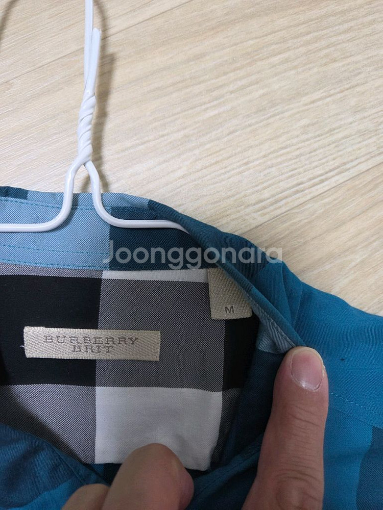 버버리 브릿 셔츠 M사이즈--5