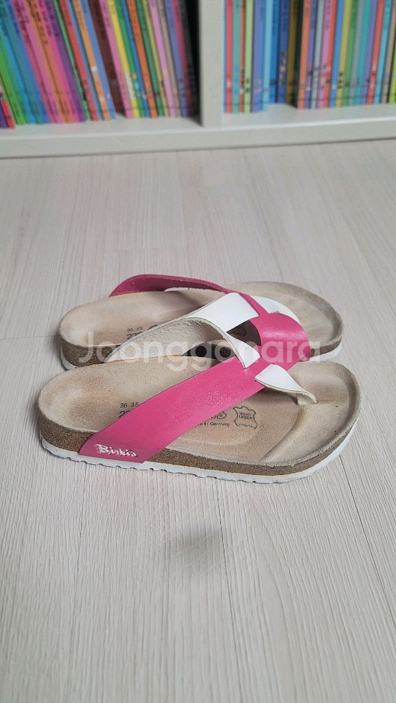 버켄스탁 샌들 230mm 핑크/화이트--1