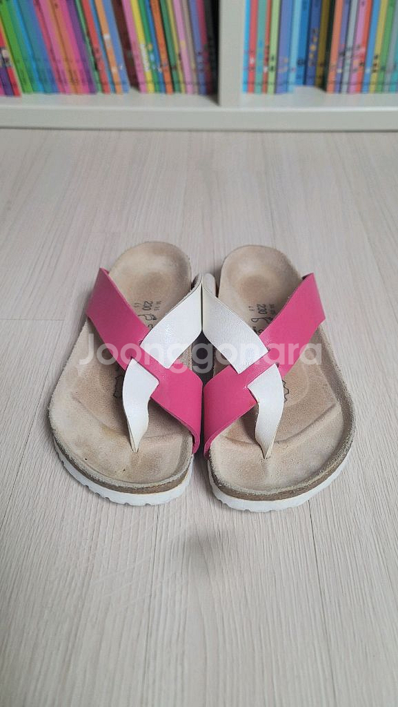 버켄스탁 샌들 230mm 핑크/화이트--0