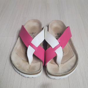 버켄스탁 샌들 230mm 핑크/화이트