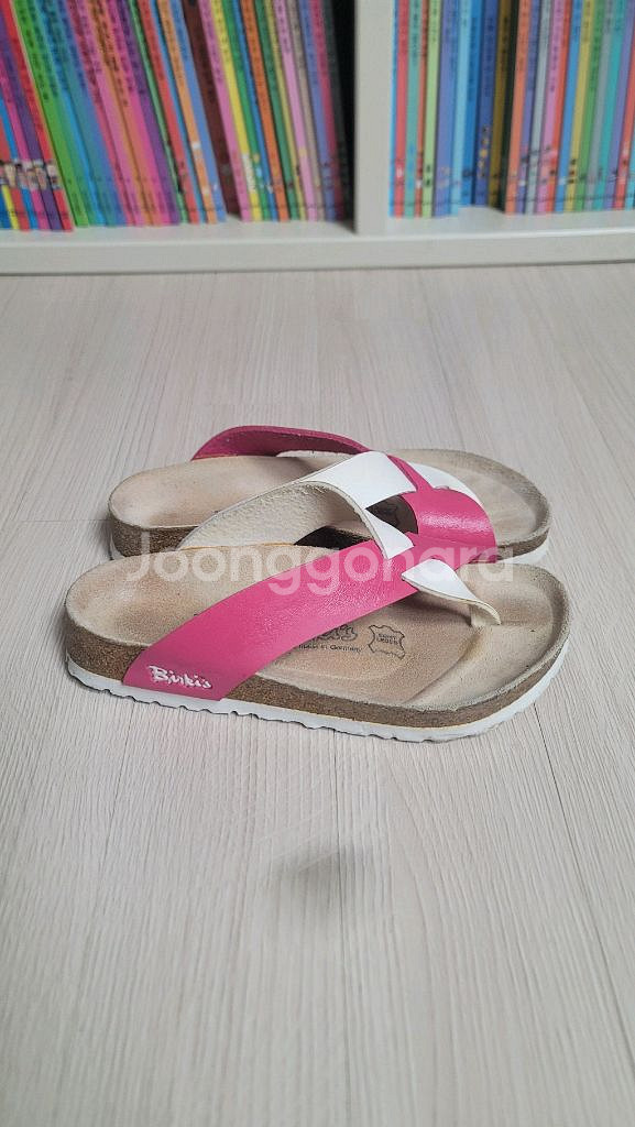 버켄스탁 샌들 230mm 핑크/화이트--2