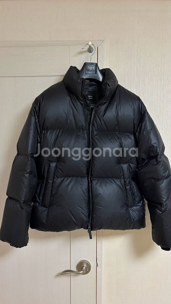 무신사스탠다드 [무탠다드] 립스탑 다운 푸퍼 숏 패딩 재킷 XL 새제품 2점 판매 (더스티크림, 블랙)--1