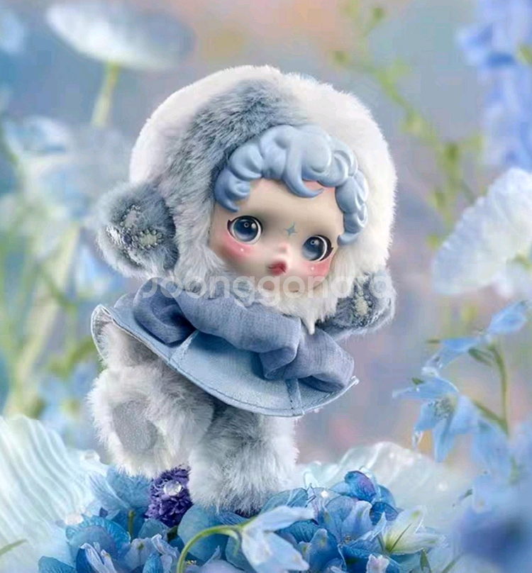 스컬판다 빛의정원 키링 인형 이슬--0