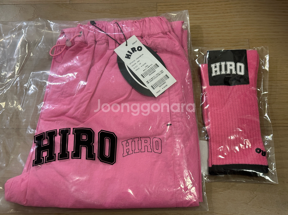 히로 블랭크 나일론 팬츠 130 + 양말 M--0